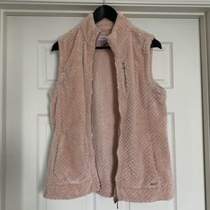 Pink Calvin Klein plush vest